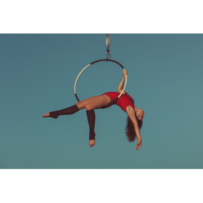 Woman Aerial Acrobat - Wrapped Canvas Print