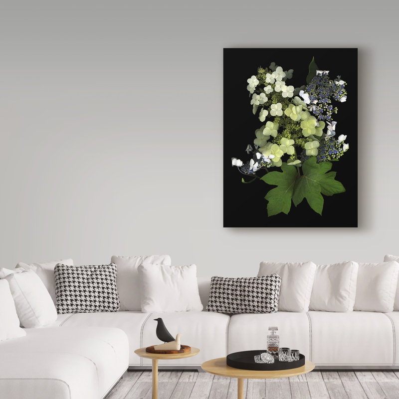 «Hydrangea» par Dosta, impression sur toile tendue, H 19 po x l 14 po x P 2 po
