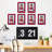 Red Wood Picture Frame - Set of 6-89852984