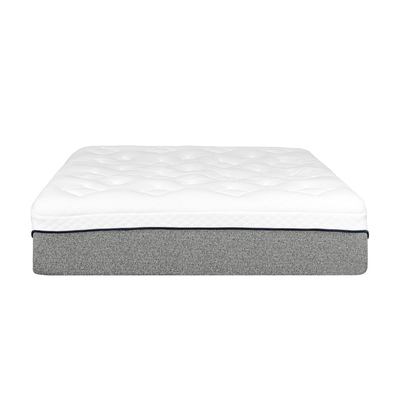 Très grand matelas en mousse viscoélastique très grand avec plateau moelleux très serré, mousse de 3 pouces et accouchement comprimé de taille moyenne pour lit double, 1 couche de réduction de mouvement, housse à double couche