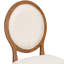 Ensemble de table de salle à manger 7 pièces en bois massif pour table de salle à manger extensible de 6 à 58 à 76 po avec 6 chaises rembourrées à dossier ovale, table de cuisine de ferme et ensemble de chaises pour salle à manger, noyer