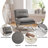 Charliee 26.38'' W Tufted Faux Leather Upholstered Accent Slipper Chair-451561525