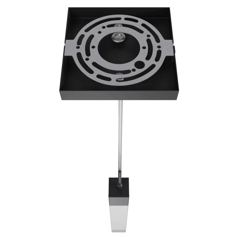 The Original Glacier Snow Collection 1 Light Acyrlic Pendant, Matte Black