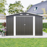 Spacious Secure Metal Shed Modern Style For Garden And Patio