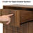 Mid-Century 6-Drawer Dresser with Sculpted Wavy, 54" Wide Walnut Wood Storage Chest
