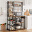 7-Tier Baker's Rack with Power Outlet – Microwave Stand with 2 Wire Drawers, Industrial Coffee Bar Station, Kitchen Storage Shelf for Spice & Pots-1150712121
