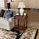 Halleli Solid Wood Side Table with Drawer and Storage Shelf