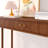 Modern Console Table with Wood Tambour Door-183713903