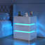 Fully Assembled 3-Drawer Nightstand with Charging Station and Motion Sensor RGB Light, Curved Profil-1146396961-1148960002