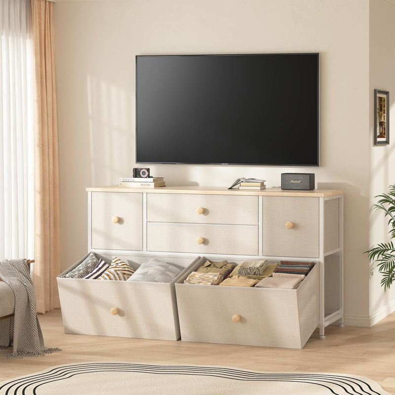 Hanny 100cm W 6 - Drawer Chest of Drawers, Grey