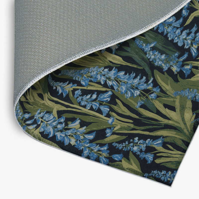 Tapis d'intérieur et d'extérieur gris Botanical, Rectangulaire 8 pi x 10 pi