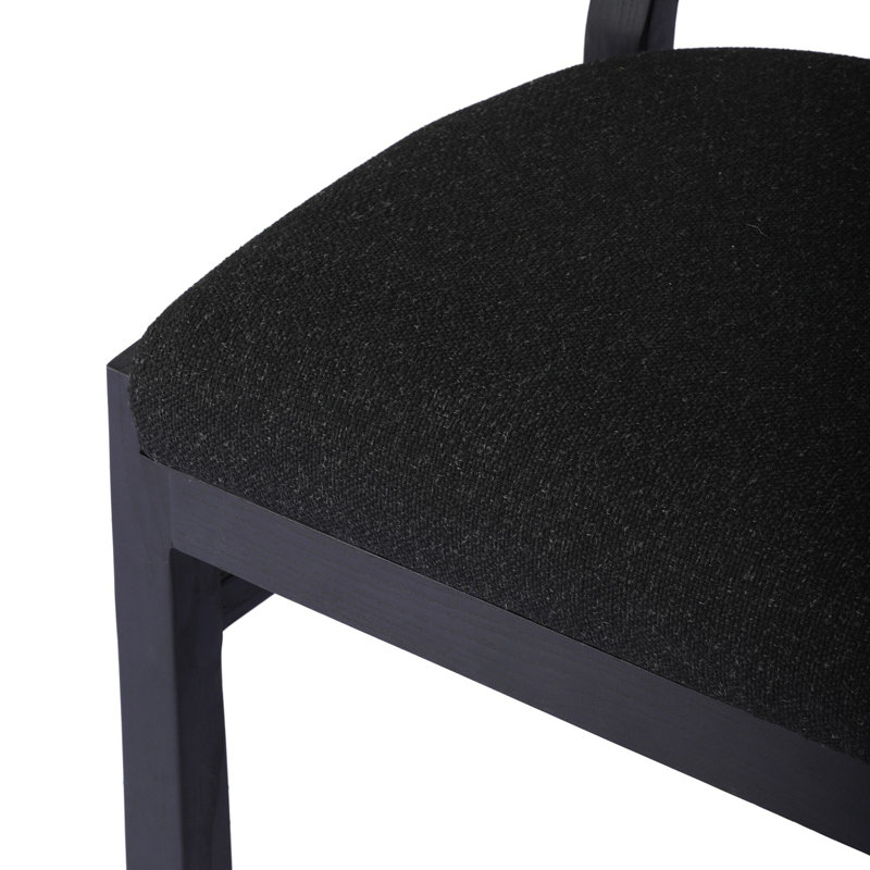 Lewiston Upholstered Dining Chair, Macerata Black