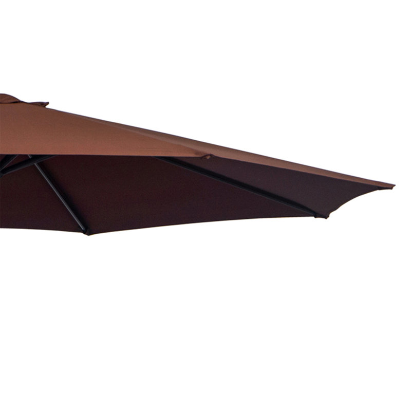Breanne Tilt Cantilever Parasol, Brown, 255 cm H x 295 cm W x 295 cm D
