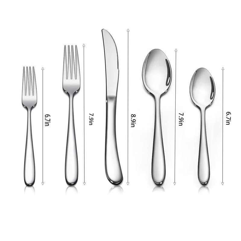 Ensemble de couverts en acier inoxydable Latitude Run® - ensemble de 65