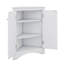 Armoire d'angle triangulaire avec tablettes réglables et portes élégantes-232235685