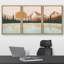 «Mountain Range Lake S Croquis», reproduction sur toile 3 pièces-91178117-91022206