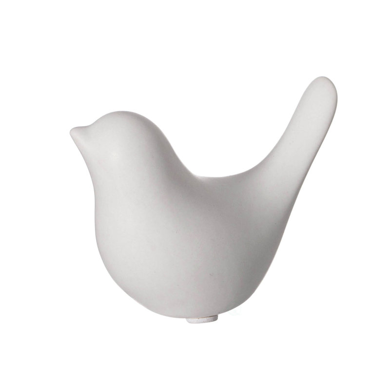 Statue moderne oiseau moderne, Petit, Blanc