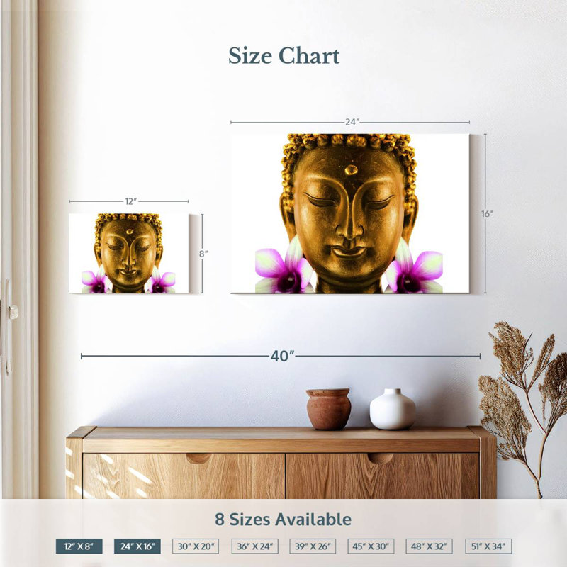 Adella Flowering Buddha, 16" H x 24" W