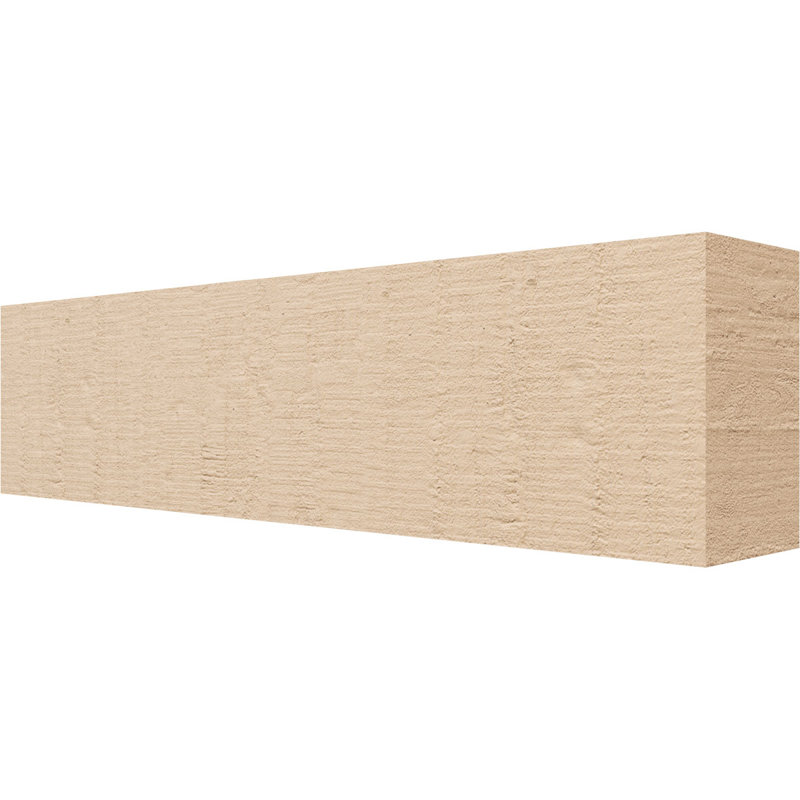 Block Block Woodgrain TimberThane Raider Tail, apprêté brun clair, H 6 po x l 24 po x P 4 po
