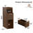 Space-Saving Narrow Nightstand with Charging Station