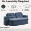 Upholstered 48.61 " Linen Sofa Bed