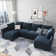 Tremee Modular Sectional Sofa U Shaped Velvet Couch