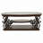 2-Shelf Glass Top Coffee Table