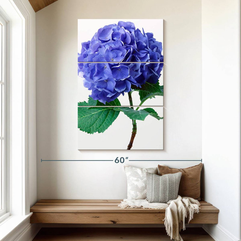 Harnek Blue Hydrangea Flowers, 50" H x 32" W