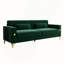 Canapé 3 places en velours Emerald Green