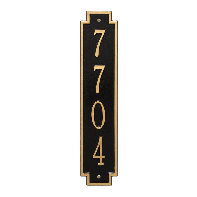 Novelty Wall Plaque, Black/Gold