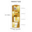 Armoire de rangement arquée H-4 à 50,8 po avec capteur tricolore 50,8 po-2027573883