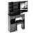 Small Size Left Drawer Desktop Vanity Table + Cushioned Stool, Extra Large Sliding Mirror, Multi Layer, High Capacity Storage Fashionable Dresser, Suitable For Small Space, EPA,GCC,UL Certificate-489521137