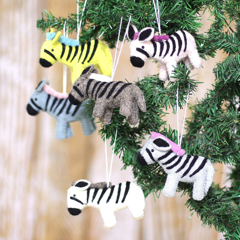 Ornements en laine Bungalow Zebra 