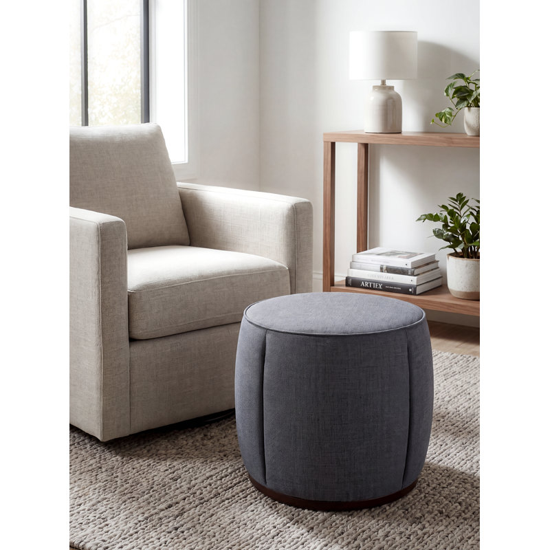Repose-pieds Alexandria, Polyester gris