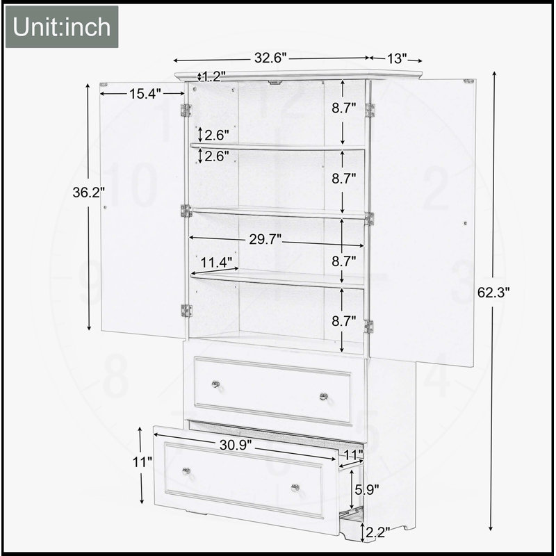 Versatile Freestanding Bathroom Cabinet With Multiple Features For Optimal Storage