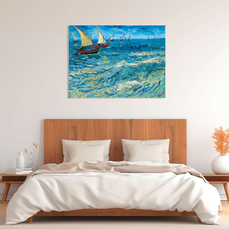 Seascape At Saintes-Maries, 1888 by Vincent Van Gogh - Wrapped Canvas Print, 60cm H x 80cm W