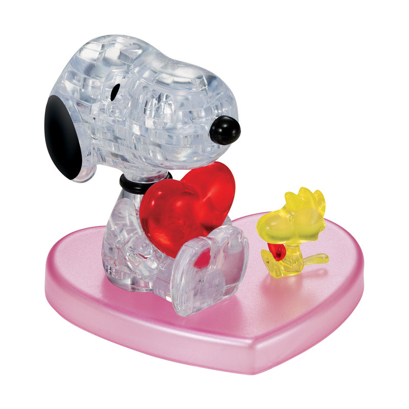 Multi-Color Translucent 3D Crystal Puzzle - Snoopy Design