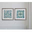 «Caribbean Tile», ensemble de 2 reproductions encadrées