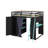 Full Size Loft Bed With,Wardrobe,Shelves,Blackout Curtains,And RGB Lights-1874124154