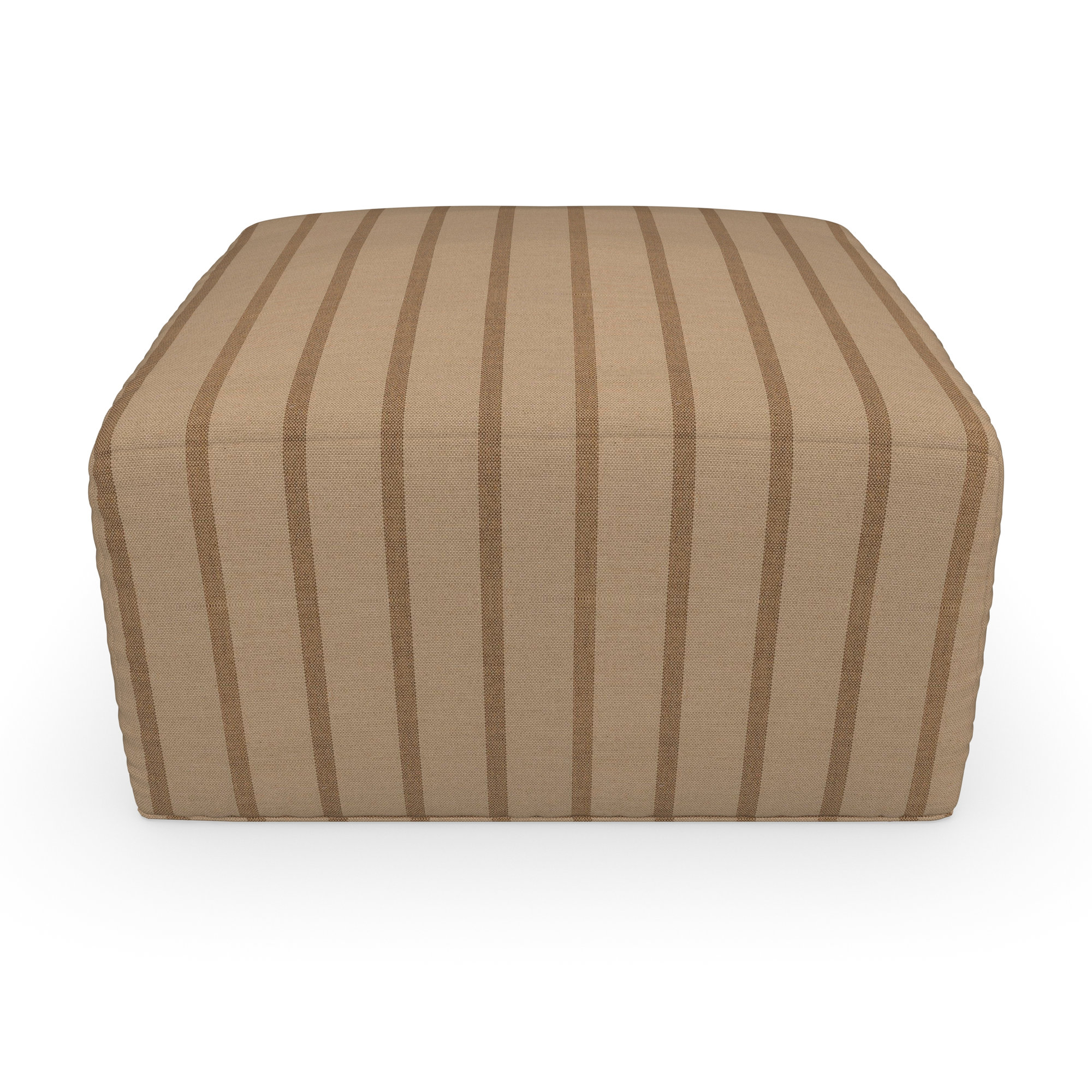 Praia Sunbrella® Outdoor Ottoman, 16" H x 29" W x 29" D, Sunbrella Unwind Driftwood