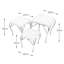 BRAVA 3 Piece Low SQUARE Plantstand Set
