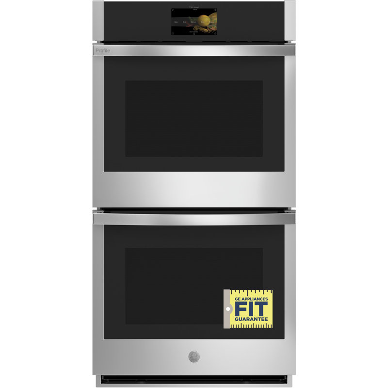 GE Profile Smart Appliances Built-in 26.75" Self-Cleaning Convection Electric Double Wall Oven, Stainless Steel