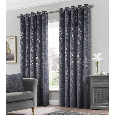 Foland Velour Room Darkening Curtain Pair
