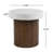 Square Side Table [Top(Antique White) + Base (Natural)]