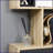 Bookshelf, 75.5"H 6-Shelf S-Shaped Modern Oak Storage Shelf | Engineered Wood | Natural