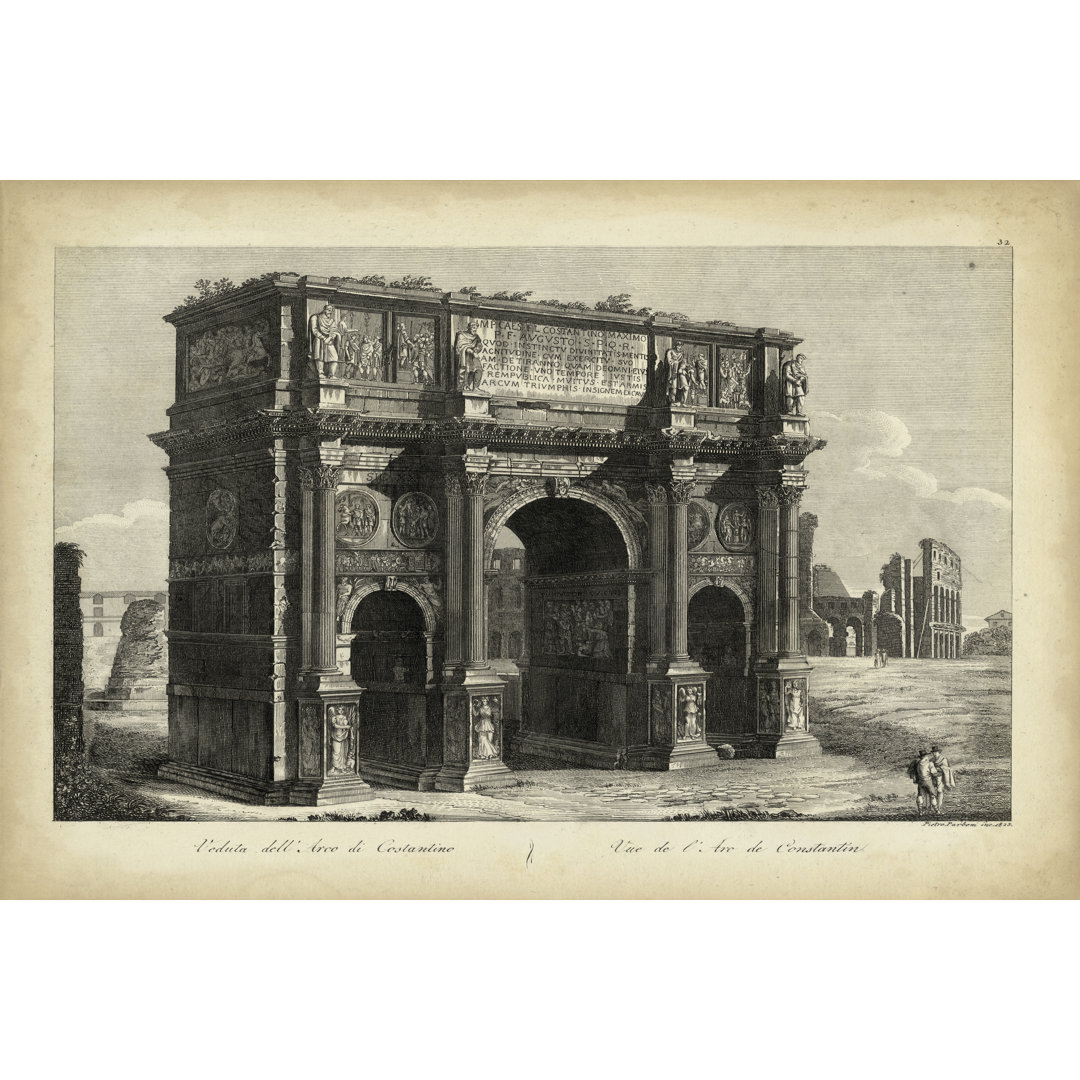 Leinwandbild Arco Di Constantino von Pietro Parboni