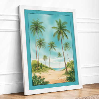 Tropical Paradise Coastal - Framed Print