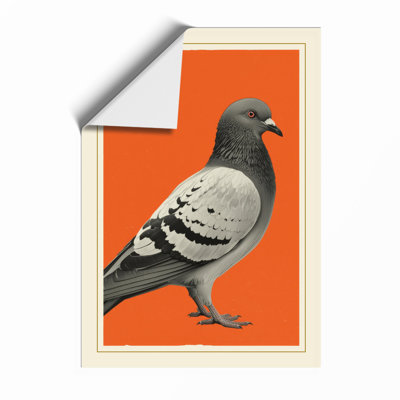 Pigeon Portrait Modern - Framed Print