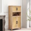 Armoire de rangement Mid-Century à 4 portes avec tablettes réglables pour le salon et la salle à manger