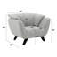 Chaise Nayeli, boucle gris clair